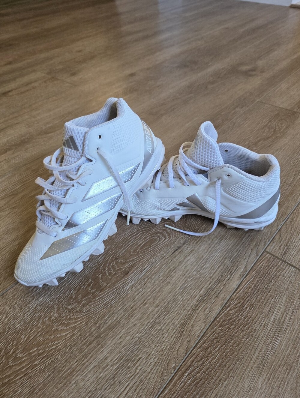 Adidas Kids' White Performance Cleats